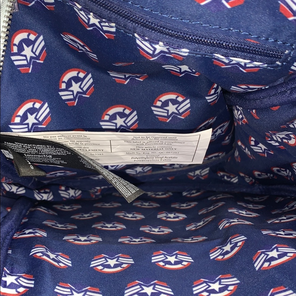 Loungefly Mini Falcon Captain America Cosplay Themed Backpack - Picture 8 of 10